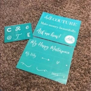 New Chalk Couture Reusable Stencil Lot